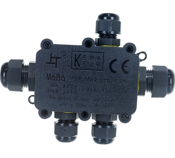 Водонепроницаемая соединительная коробка FERON, 450V, 140х100х36, LD525, 32248