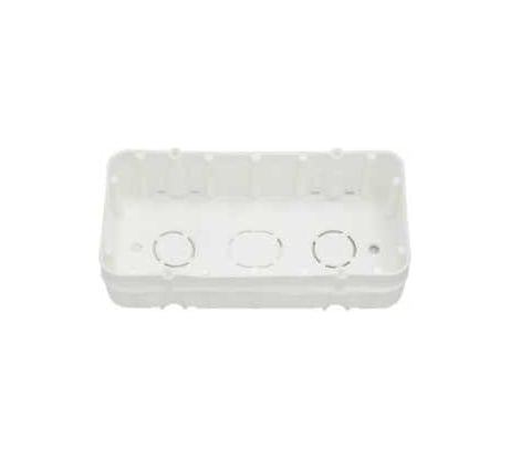 Коробка Bylectrica для 2-х местной рамочно-узловой сборки для бетона и кирпича, 130х67х27 мм, К-241