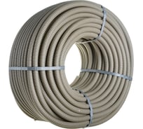 Гофрированная легкая труба ЭРА ПВХ серый, строительная d 20мм с зонд., легкая 100м, Б0036839