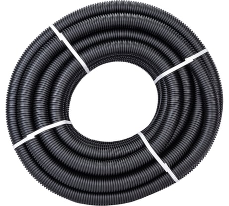 Гофрированная труба ЭРА ПНД черный d 40мм с зонд. легкая 25м Б0036828