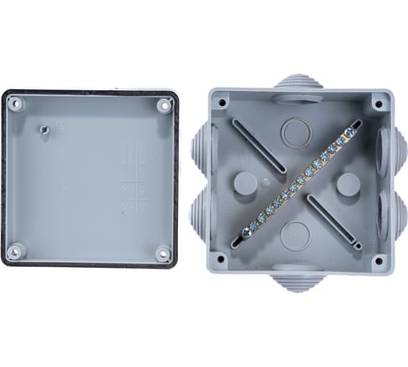 Коробка уравнивания потенциалов Промрукав КУП 40-0300-У для открытой установки 100х100х50 1 шт 40-0300-У