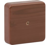 Распаечная коробка ЭРА 100х100х30 без клеммы дуб IP40 Б0031183