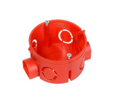 Установочная коробка Промрукав безгалогенная HF 68х42 с саморезами 80-0500 С