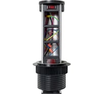 Встраиваемая мини-колонна EKF с беспроводной зарядкой 15 Вт, 6 модулей C-Line cl-vmkwc-6-s