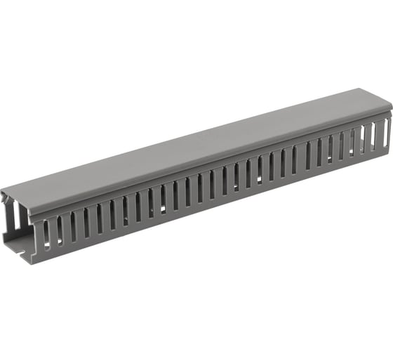 Кабель канал ЭРА kk-60-60-perf перфорированный 60x60 серый (16м) (упаковка, 8шт по 2м.) Б0050777 1