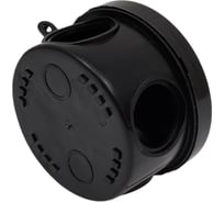 Распаячная коробка ЭРА KOR65404gB открытой установки КОР 65x40мм черная с гермовводами 4 входа IP54 Б0061799