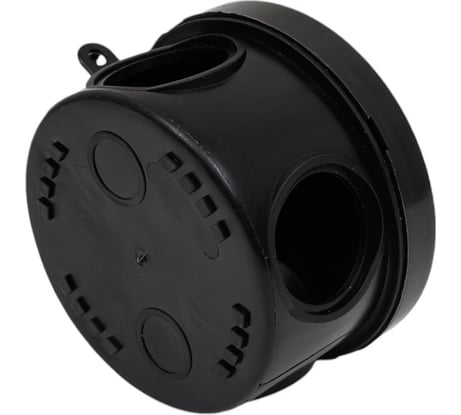 Распаячная коробка ЭРА KOR65404gB открытой установки КОР 65x40мм черная с гермовводами 4 входа IP54 Б0061799