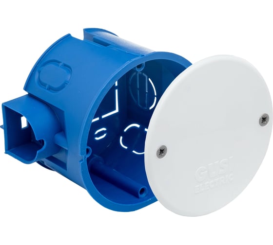 Подрозетник GUSI ELECTRIC с кабель-каналом для сплошных стен 68х45, IP30, евро С3М3