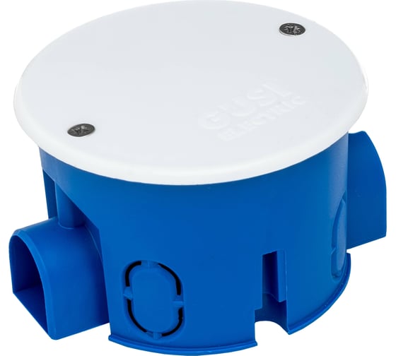 Подрозетник GUSI ELECTRIC с кабель-каналом для сплошных стен 68х45, IP30, евро С3М3
