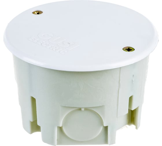 Распределительная коробка GUSI ELECTRIC круглая 68х45, для сплошных стен, IP30, СП, серый С3В70К Евро
