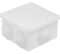 Распределительная коробка GUSI ELECTRIC 70х70х40 6 муфт, IP44, ОП, белый Евро С3В76 Б