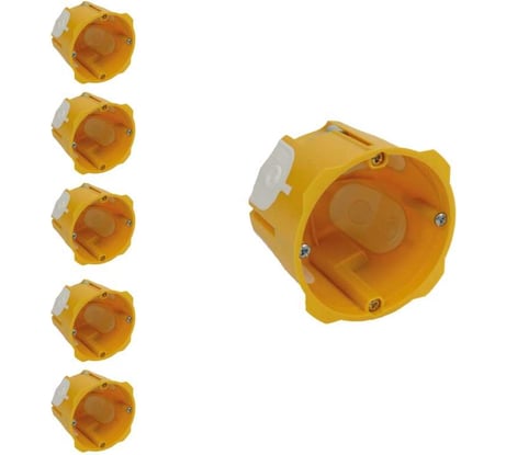 Установочная коробка (подрозетник) iTOK серии kprl для полых стен ku-x 64-60 м 1-местная с мембраной (упаковка 5 шт) i-EK-KUX-64-60-1P-M-5