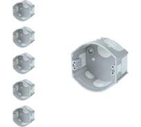 Установочная коробка (подрозетник)  iTOK серии kp для твердых стен ku-x 71-45 tm 1-местная с мембраной (упаковка 5 шт) i-EK-KUX-71-45-1P-TM-5