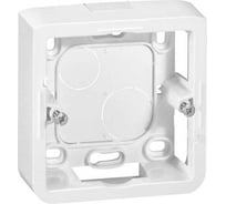 Накладная монтажная коробка Legrand Программа Mosaic для суппорта Кат. № 0 802 51 глубина 40 мм 2 модуля 080281