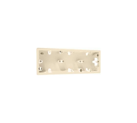 Коробка Legrand для накладного монтажа 3 поста Legrand Valena слоновая кость 776133