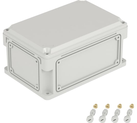 Пластиковый корпус DKC IP67, 300x200x146, стенки с выбивным фланцем, непрозрачная крышка 532210