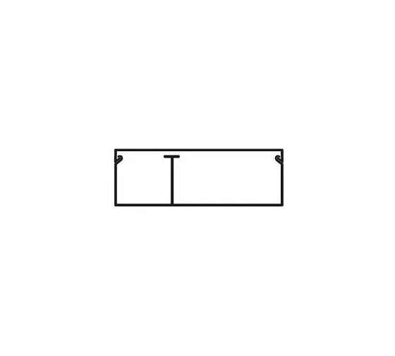 Миниканал с перегородкой DKC TMC 50 2x20 2м 00314DIY