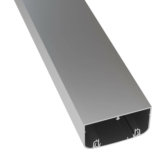 Алюминиевый кабель-канал DKC 90x50 мм, цвет серый металлик 2м 09599 09599DIY