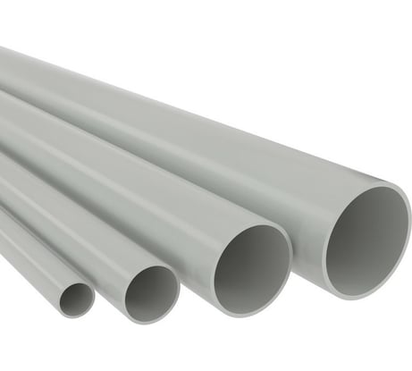 Труба DKC ПВХ, жёсткая, гладкая д.20мм, тяжёлая, 3м, цвет серый 63520