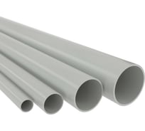 Труба DKC ПВХ, жёсткая, гладкая, д.25мм, лёгкая, 2м, цвет серый 62925