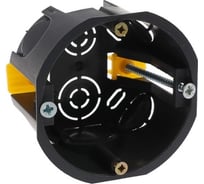 Установочная коробка ТУНДРА 68x45 мм, IP20, для полых стен, черная 4283301