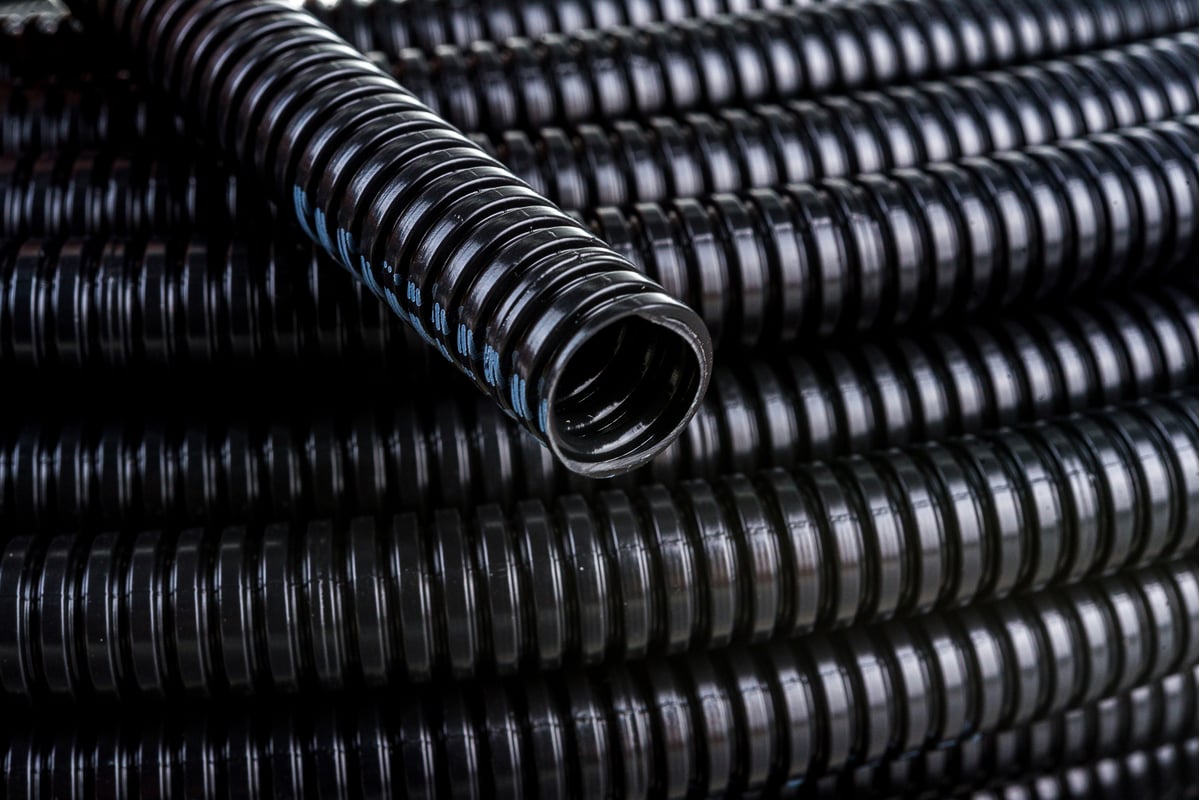 Гофрированная труба DKC DN 10 мм, V2, Dвн 9,7 мм, Dнар 13,00 мм, 50м ...