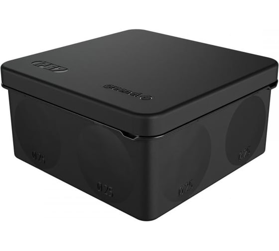 Распределительная коробка GREENEL о/п, 2К, HF, УФ 100x100x50мм IP67 (48 шт) цвет-черный GE42455-05
