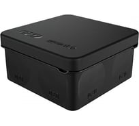 Распределительная коробка GREENEL о/п, 2К, HF, УФ 80x80x40мм IP67 (60 шт) цвет-черный GE42435-05