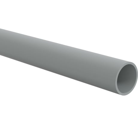 Труба ПВХ Экопласт жесткая легкая диаметр 20 RAL 7035, 2м 30020-2