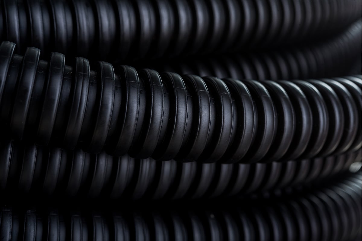 Труба ПНД Экопласт гофрированная легкая, с зондом диаметр 20 мм, 50м ...