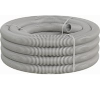 Труба ПВХ Экопласт гофрированная легкая, с зондом диаметр 50 мм, 15м 10150-15B