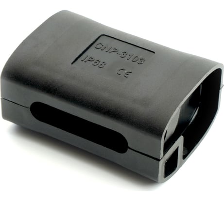 Изоляционная коробка с гелем STEKKER Ld548 450v, 52x38x26, черный, 49236