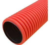 Гофрированная двустенная труба Промрукав ПНД жесткая тип 450 SN8 красная д160 5,7м PR15.0212
