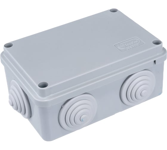 Распределительная коробка Экопласт JBS120 о/п 120х80х50 6 выходов, IP55 44008-1