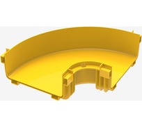 Горизонтальный изгиб на 90 для оптического лотка Hyperline 240мм 494955