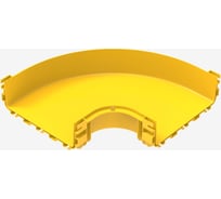 Горизонтальный угол на 90 для оптического лотка Hyperline 300x100 мм 495245