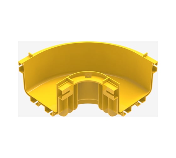 Горизонтальный изгиб на 90 для оптического лотка Hyperline 120мм 494959 1