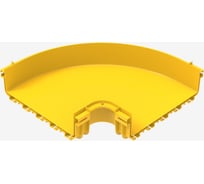 Горизонтальный угол на 90 для оптического лотка Hyperline 360x100 мм 516341