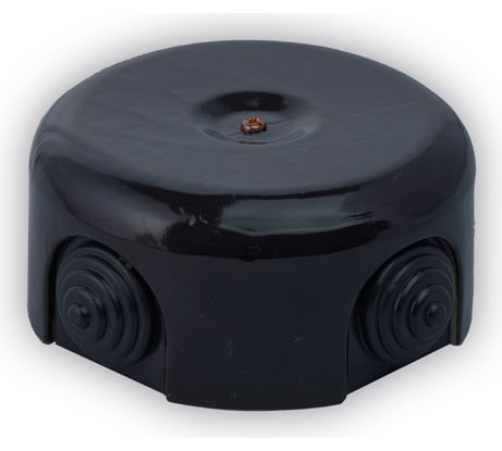 Распаечная коробка Retrika керамика, ретро, черный, D-90 RR-09008