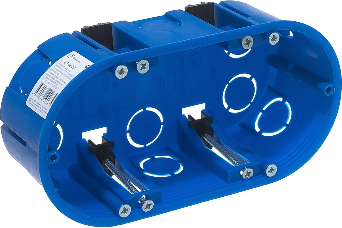 Установочная двухместная коробка Промрукав ГСК 80-0620 безгалогенная HF ...