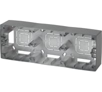 Коробка накладного монтажа ЭРА 12-6103-12 3 поста, Эра 12, графит Б0043186
