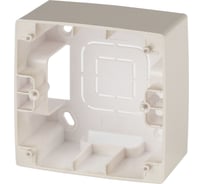 Коробка накладного монтажа ЭРА 12-6101-04 1 пост, Эра 12, шампань Б0043163