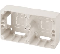 Коробка накладного монтажа ЭРА 12-6102-02 2 поста, Эра 12, слоновая кость Б0043171