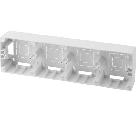 Коробка накладного монтажа ЭРА 12-6104-01 4 поста, Эра 12, белый Б0043190