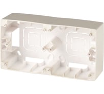 Коробка накладного монтажа ЭРА 12610204 2 поста, Эра 12, шампань Б0043173