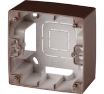 Коробка накладного монтажа ЭРА 12610113 1 пост, Эра 12, бронза Б0043167