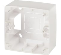 Коробка накладного монтажа ЭРА 12610115 1 пост, Эра 12, перламутр Б0043169