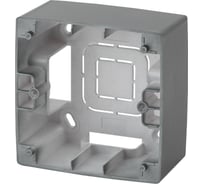 Коробка накладного монтажа  ЭРА 12610112 1 пост, Эра 12, графит Б0043166