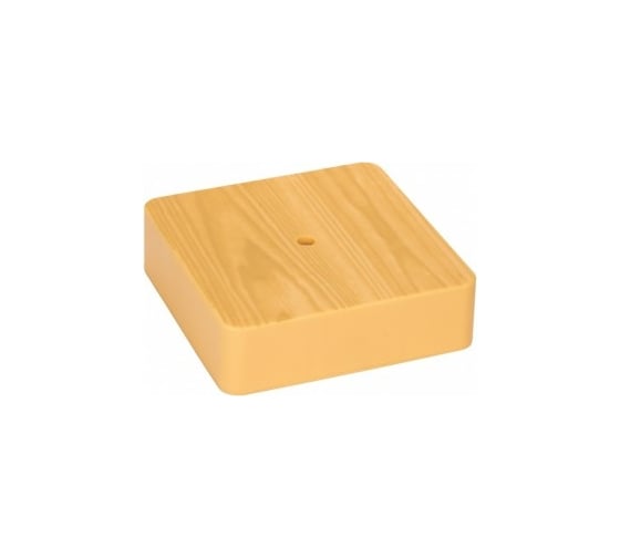Разветвительная коробка EKF KMP-030-032 100х100х28мм, светлое дерево, PROxima plc-kmr-030-032-s 1