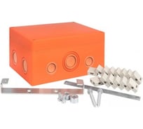 Распаечная коробка EKF огнестойкая, 176x126x74мм, 14 кк, 0,5-4мм, SQ plc-kmrf-176-144